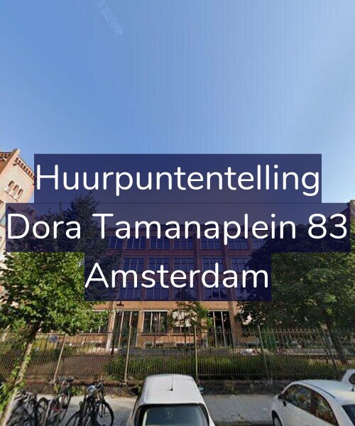 Foto gevel Huurpuntentelling voor Dora Tamanaplein 83, Amsterdam