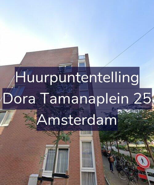 Foto gevel Huurpuntentelling voor Dora Tamanaplein 25, Amsterdam