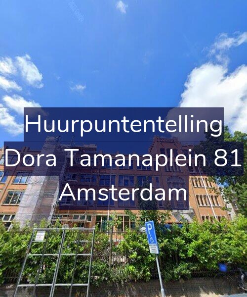 Foto gevel Huurpuntentelling voor Dora Tamanaplein 81, Amsterdam