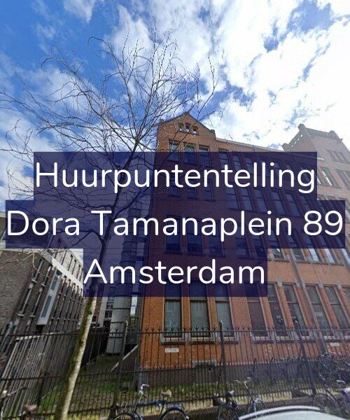 Foto gevel Huurpuntentelling voor Dora Tamanaplein 89, Amsterdam