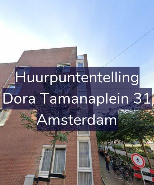 Foto gevel Huurpuntentelling voor Dora Tamanaplein 31, Amsterdam