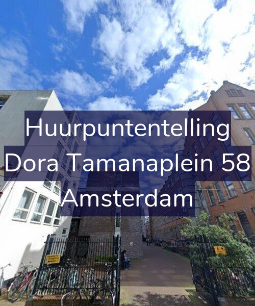 Foto gevel Huurpuntentelling voor Dora Tamanaplein 58, Amsterdam