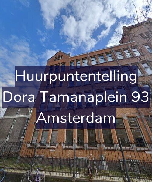 Foto gevel Huurpuntentelling voor Dora Tamanaplein 93, Amsterdam