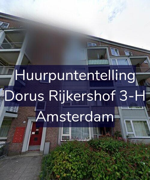 Foto gevel Huurpuntentelling voor Dorus Rijkershof 3-H, Amsterdam