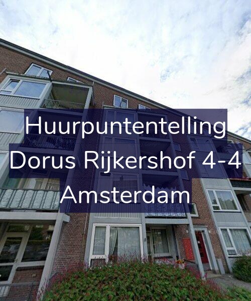 Foto gevel Huurpuntentelling voor Dorus Rijkershof 4-4, Amsterdam