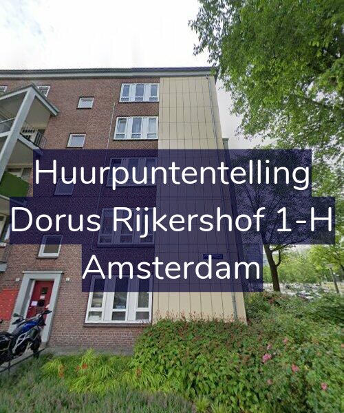 Foto gevel Huurpuntentelling voor Dorus Rijkershof 1-H, Amsterdam