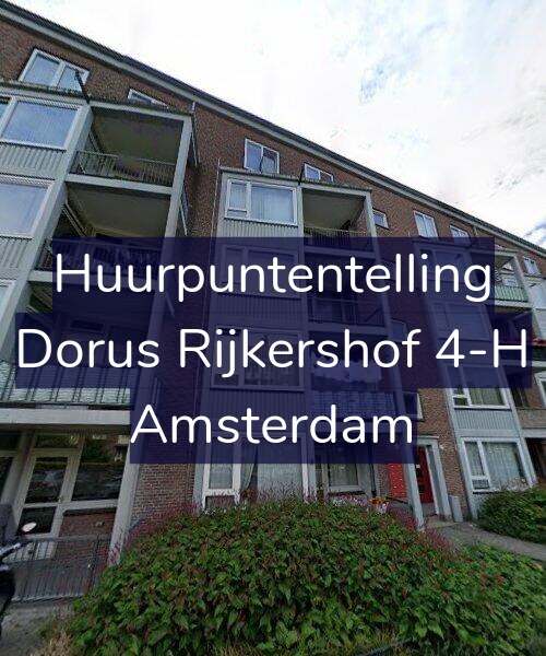 Foto gevel Huurpuntentelling voor Dorus Rijkershof 4-H, Amsterdam