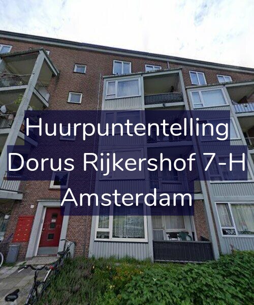 Foto gevel Huurpuntentelling voor Dorus Rijkershof 7-H, Amsterdam