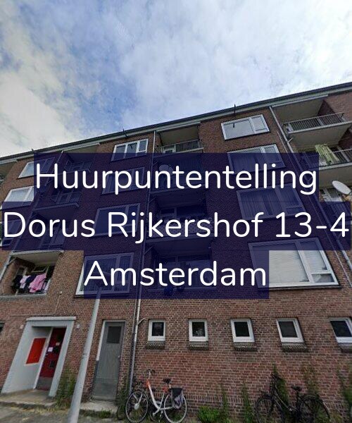 Foto gevel Huurpuntentelling voor Dorus Rijkershof 13-4, Amsterdam