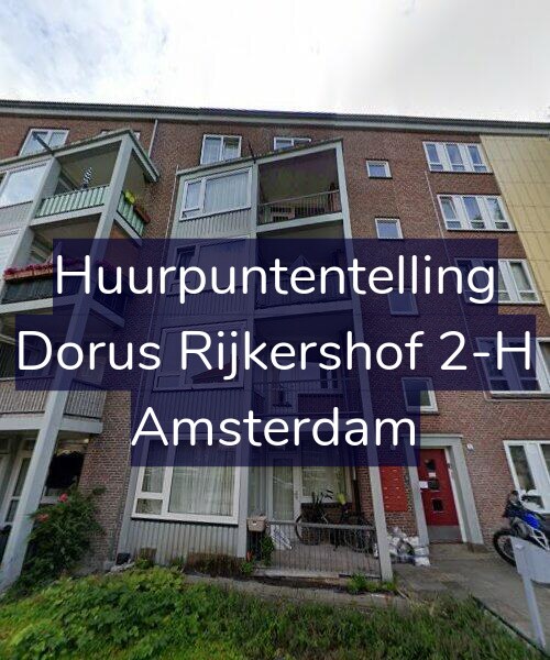 Foto gevel Huurpuntentelling voor Dorus Rijkershof 2-H, Amsterdam