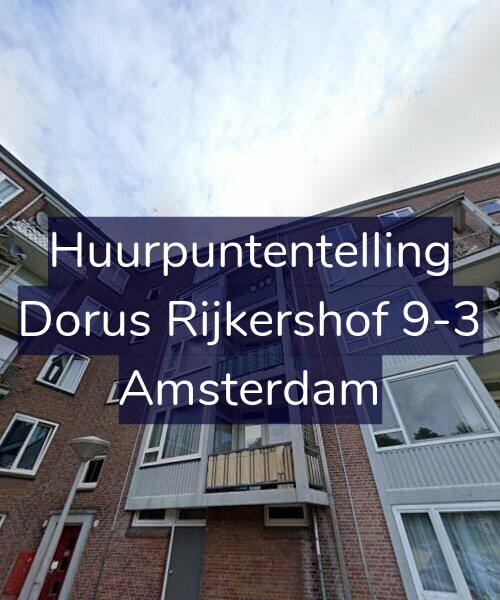 Foto gevel Huurpuntentelling voor Dorus Rijkershof 9-3, Amsterdam