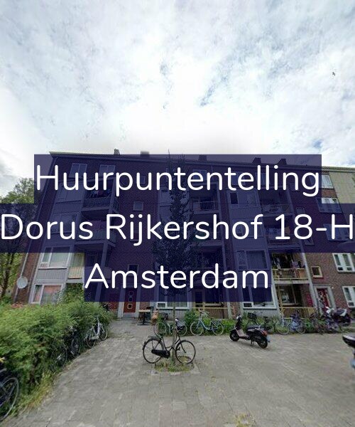 Foto gevel Huurpuntentelling voor Dorus Rijkershof 18-H, Amsterdam