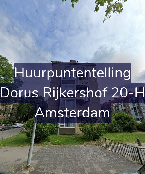 Foto gevel Huurpuntentelling voor Dorus Rijkershof 20-H, Amsterdam