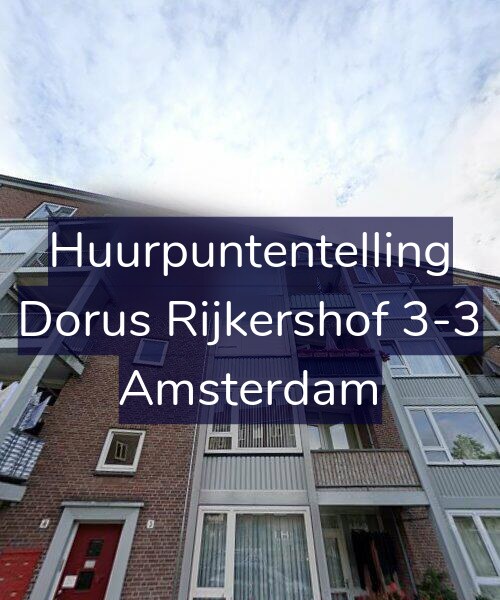 Foto gevel Huurpuntentelling voor Dorus Rijkershof 3-3, Amsterdam