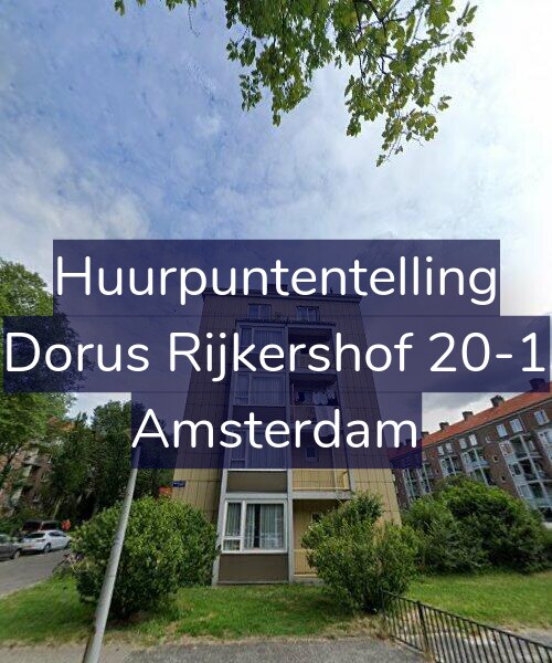 Foto gevel Huurpuntentelling voor Dorus Rijkershof 20-1, Amsterdam