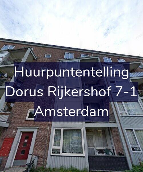 Foto gevel Huurpuntentelling voor Dorus Rijkershof 7-1, Amsterdam