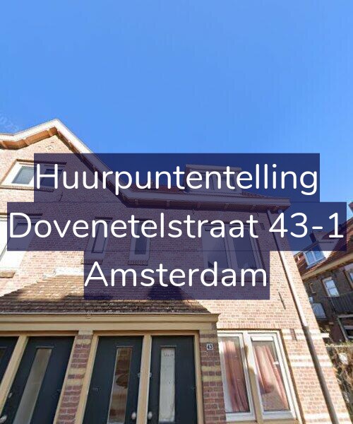 Foto gevel Huurpuntentelling voor Dovenetelstraat 43-1, Amsterdam