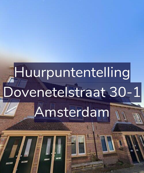 Foto gevel Huurpuntentelling voor Dovenetelstraat 30-1, Amsterdam