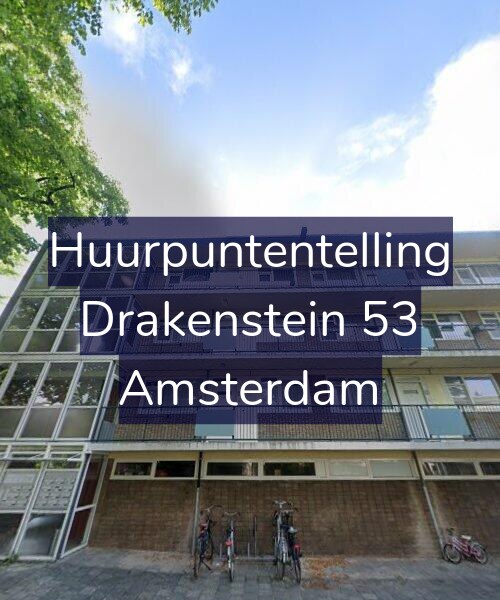 Foto gevel Huurpuntentelling voor Drakenstein 53, Amsterdam