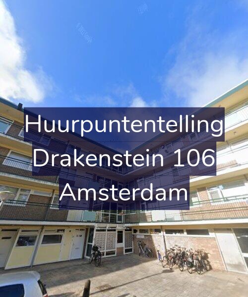 Foto gevel Huurpuntentelling voor Drakenstein 106, Amsterdam