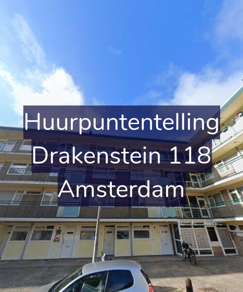 Foto gevel Huurpuntentelling voor Drakenstein 118, Amsterdam
