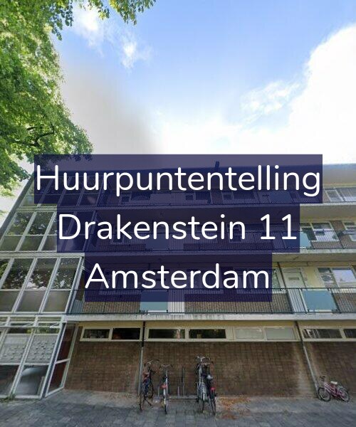 Foto gevel Huurpuntentelling voor Drakenstein 11, Amsterdam