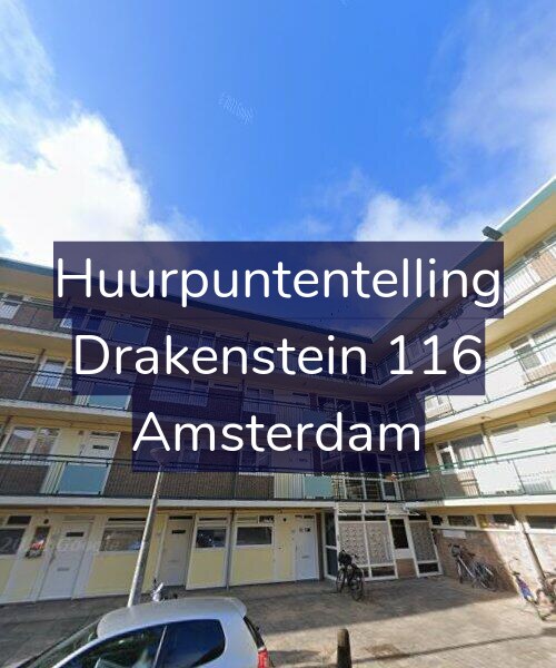 Foto gevel Huurpuntentelling voor Drakenstein 116, Amsterdam