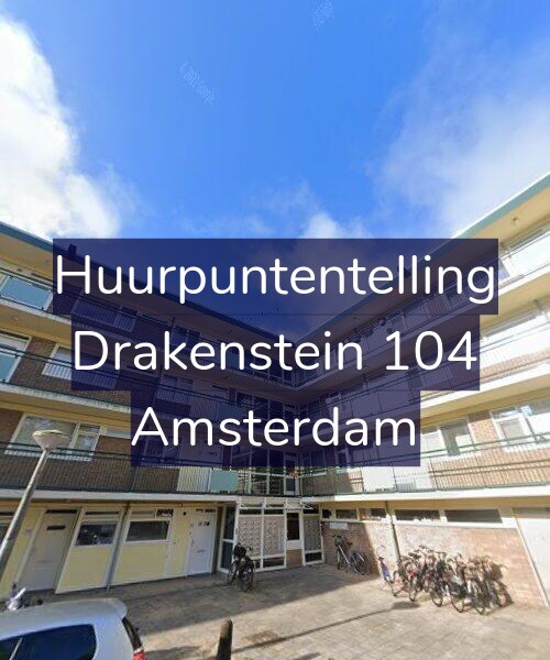 Foto gevel Huurpuntentelling voor Drakenstein 104, Amsterdam