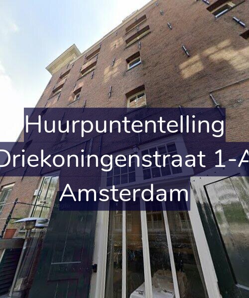 Foto gevel Huurpuntentelling voor Driekoningenstraat 1-A, Amsterdam