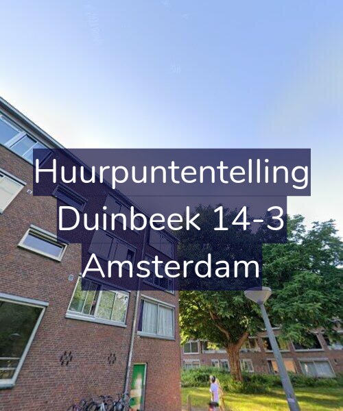 Foto gevel Huurpuntentelling voor Duinbeek 14-3, Amsterdam