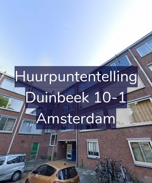 Foto gevel Huurpuntentelling voor Duinbeek 10-1, Amsterdam