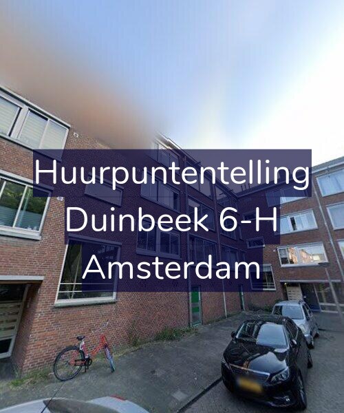 Foto gevel Huurpuntentelling voor Duinbeek 6-H, Amsterdam