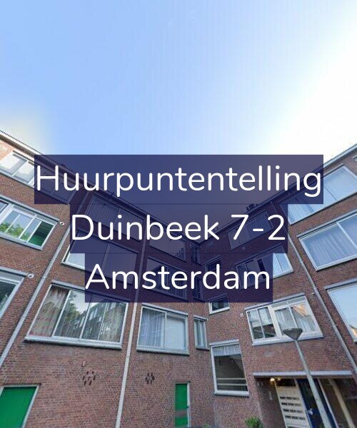 Foto gevel Huurpuntentelling voor Duinbeek 7-2, Amsterdam