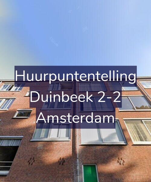 Foto gevel Huurpuntentelling voor Duinbeek 2-2, Amsterdam