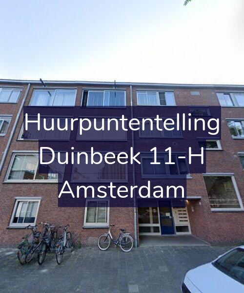 Foto gevel Huurpuntentelling voor Duinbeek 11-H, Amsterdam