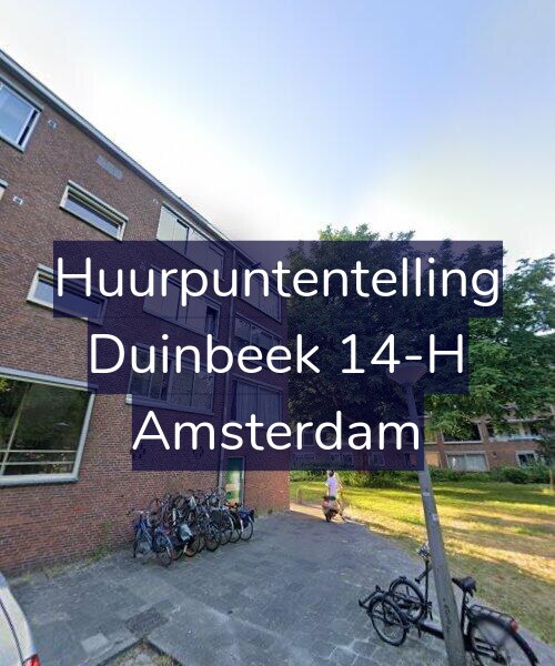 Foto gevel Huurpuntentelling voor Duinbeek 14-H, Amsterdam