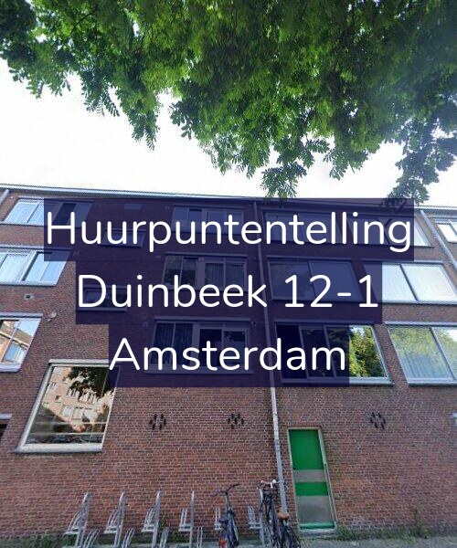 Foto gevel Huurpuntentelling voor Duinbeek 12-1, Amsterdam