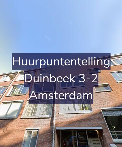 Foto gevel Huurpuntentelling voor Duinbeek 3-2, Amsterdam