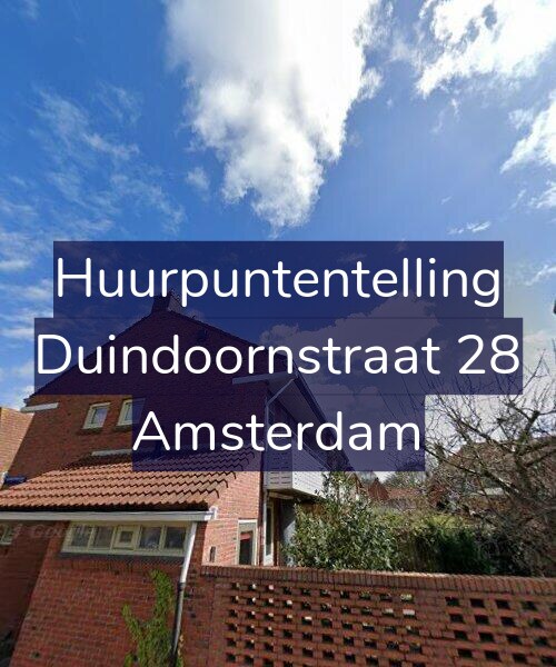 Foto gevel Huurpuntentelling voor Duindoornstraat 28, Amsterdam