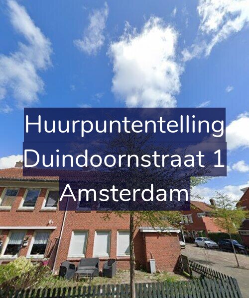 Foto gevel Huurpuntentelling voor Duindoornstraat 1, Amsterdam