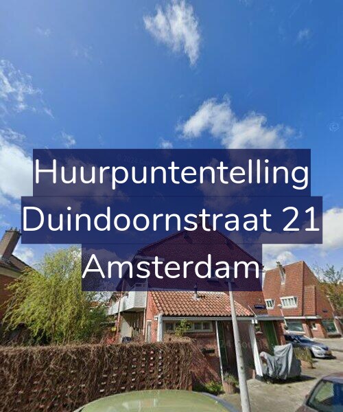 Foto gevel Huurpuntentelling voor Duindoornstraat 21, Amsterdam