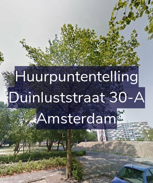 Foto gevel Huurpuntentelling voor Duinluststraat 30-A, Amsterdam