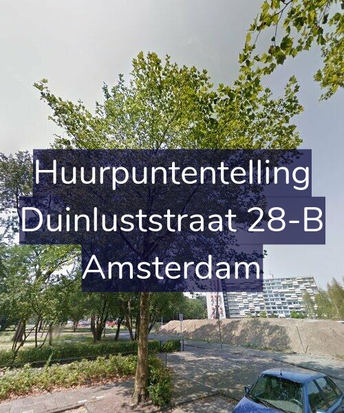 Foto gevel Huurpuntentelling voor Duinluststraat 28-B, Amsterdam