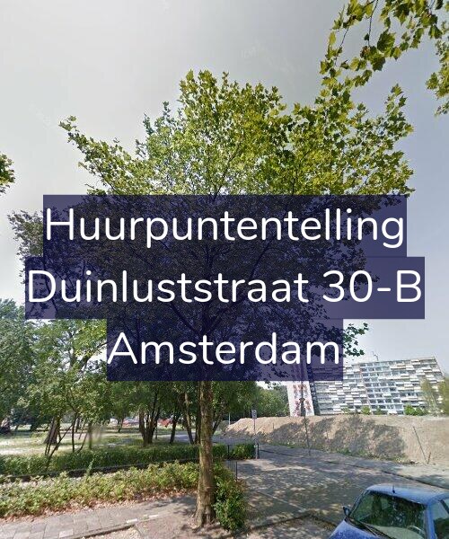 Foto gevel Huurpuntentelling voor Duinluststraat 30-B, Amsterdam
