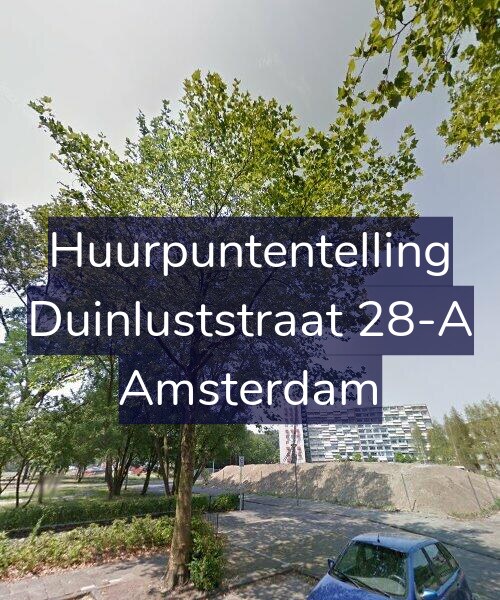 Foto gevel Huurpuntentelling voor Duinluststraat 28-A, Amsterdam