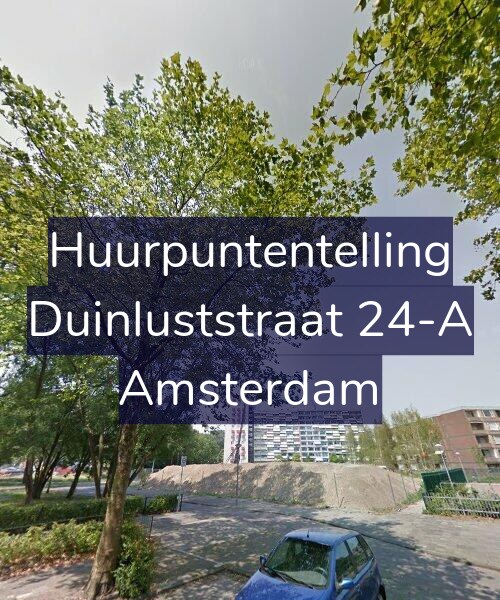 Foto gevel Huurpuntentelling voor Duinluststraat 24-A, Amsterdam