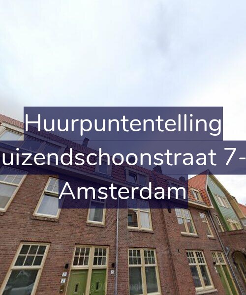 Foto gevel Huurpuntentelling voor Duizendschoonstraat 7-2, Amsterdam