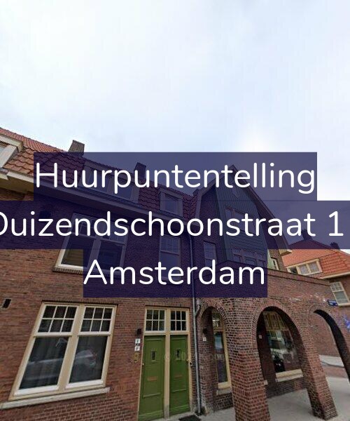 Foto gevel Huurpuntentelling voor Duizendschoonstraat 11, Amsterdam