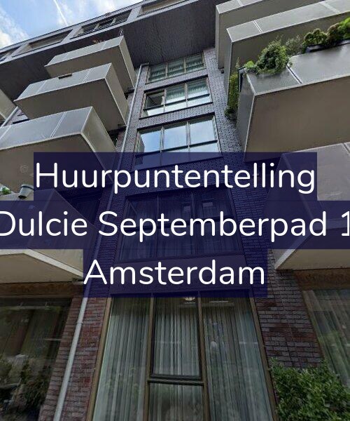 Foto gevel Huurpuntentelling voor Dulcie Septemberpad 1, Amsterdam