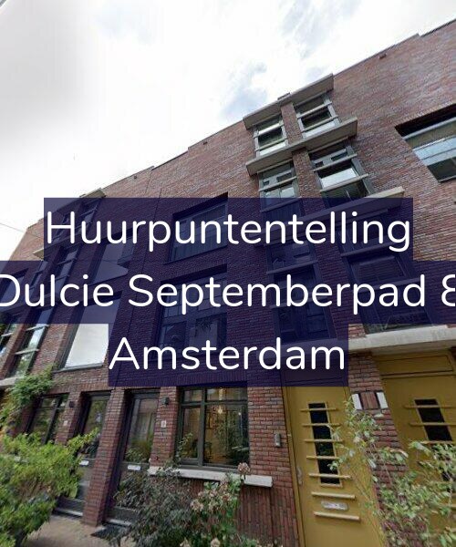 Foto gevel Huurpuntentelling voor Dulcie Septemberpad 8, Amsterdam